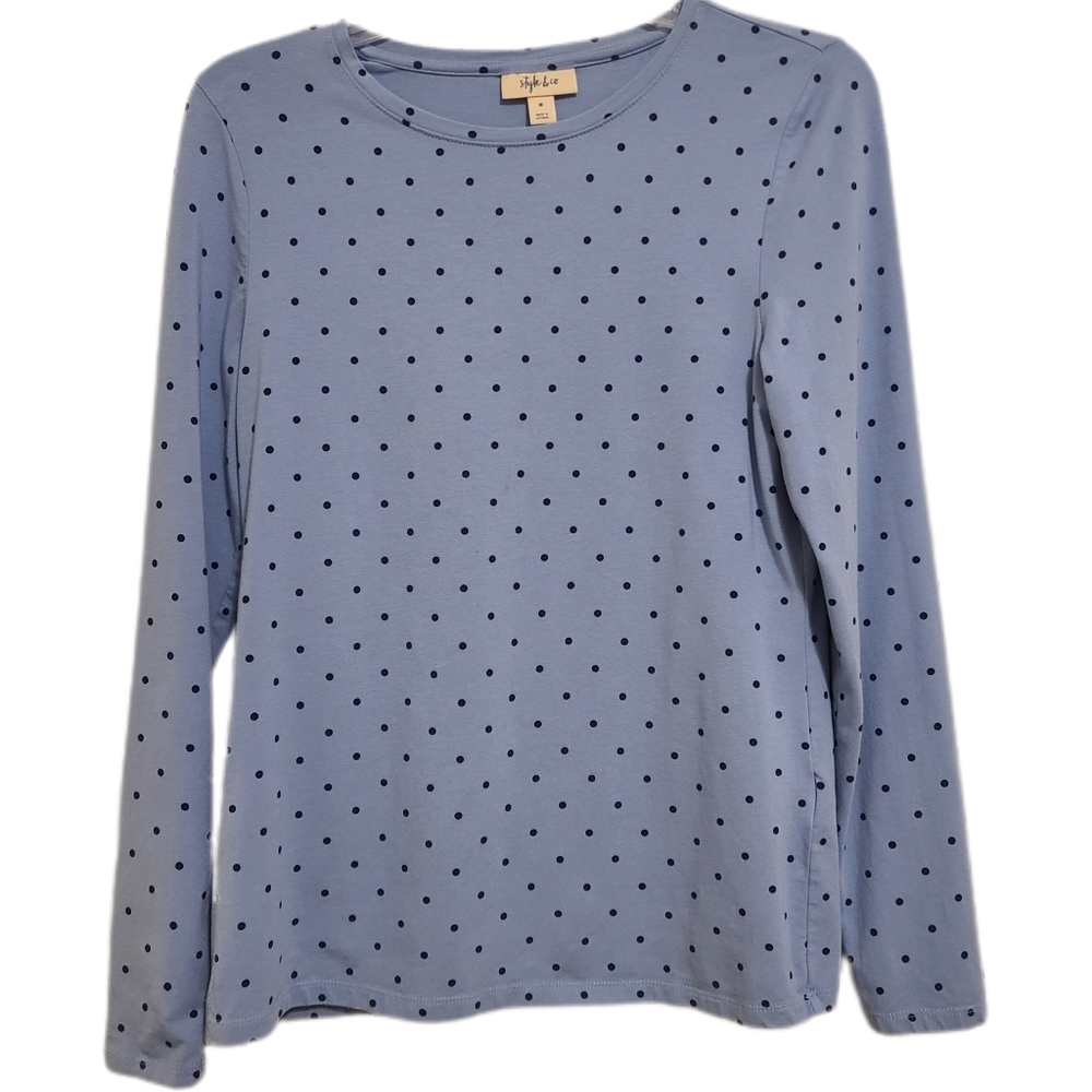 Womens Style & Co Long Sleeve Tshirt Size M